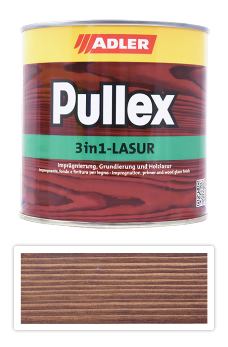 ADLER Pullex 3in1 Lasur - tenkovrstvá impregnační lazura 0.75 l Palisandr