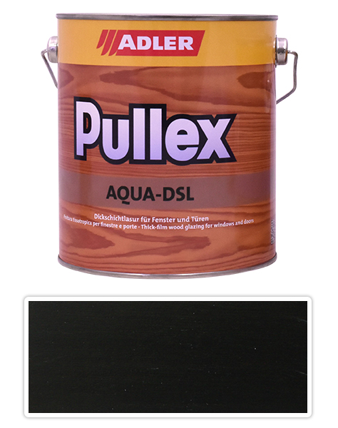 ADLER Pullex Aqua DSL - vodou ředitelná lazura na dřevo 2.5 l Kohle LW 06/5