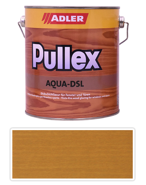 ADLER Pullex Aqua DSL - vodou ředitelná lazura na dřevo 2.5 l Lockenkopf ST 01/4