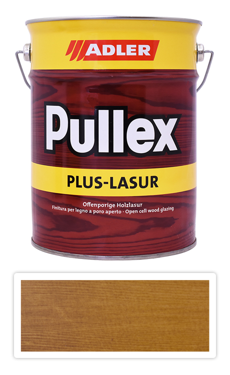 ADLER Pullex Plus Lasur - lazura na ochranu dřeva v exteriéru 4.5 l Dub 50317
