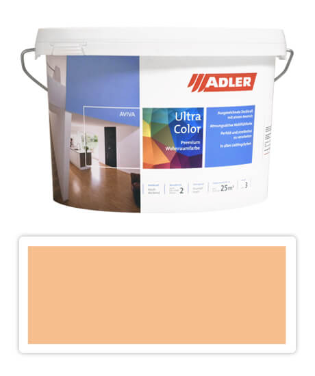 Adler Aviva Ultra Color - malířská barva na stěny v interiéru 3 l Braunelle AS 09/3