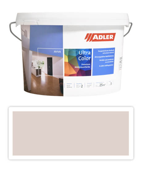 Adler Aviva Ultra Color - malířská barva na stěny v interiéru 3 l Nachtigall AS 03/3
