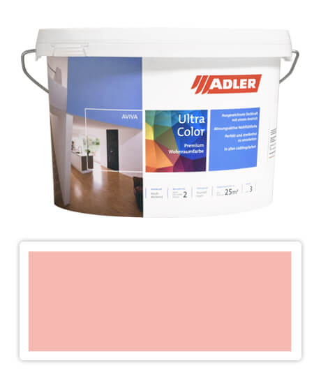 Adler Aviva Ultra Color - malířská barva na stěny v interiéru 3 l Prachtnelke AS 13/2