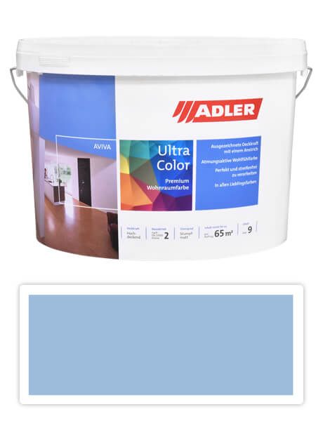 Adler Aviva Ultra Color - malířská barva na stěny v interiéru 9 l Bergsee AS 15/1