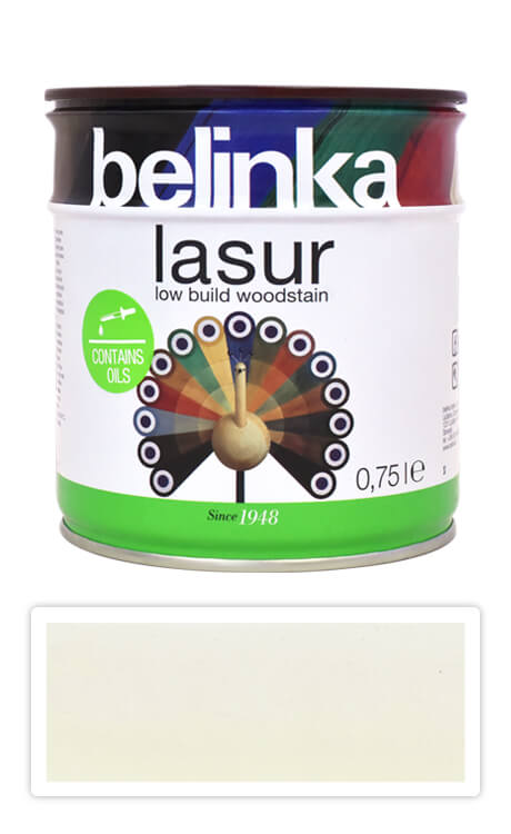 BELINKA Lasur - tenkovrstvá lazura 0.75 l Bílá 11