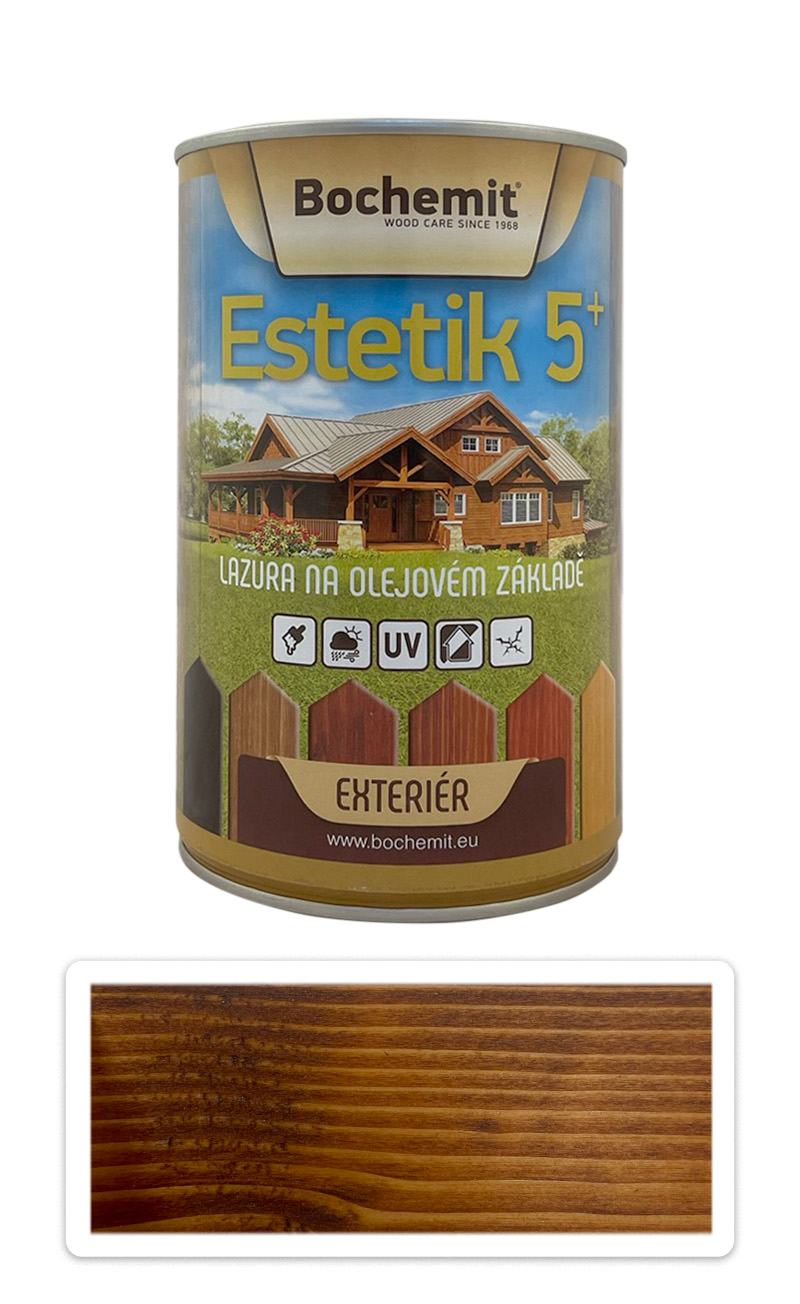 BOCHEMIT Estetik 5+ olejová lazura 1 l Teak