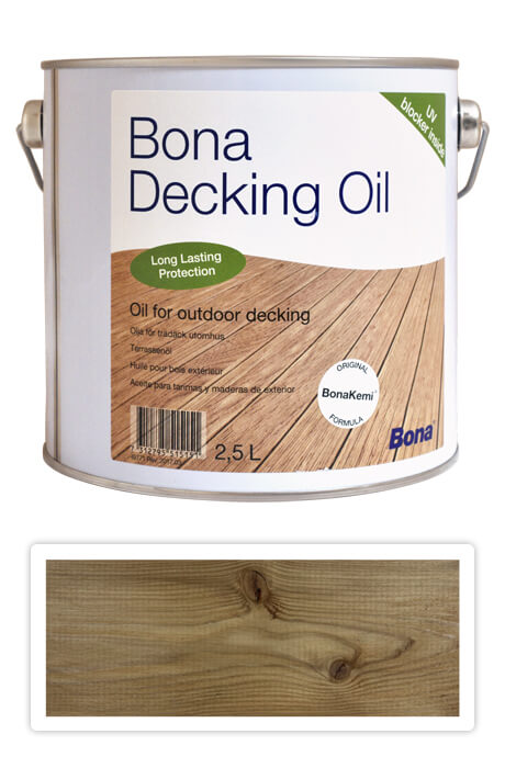 BONA Decking Oil - olej pro impregnaci a ochranu dřeva v exteriéru 2.5 l Mahagon