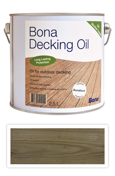 BONA Decking Oil -  olej pro impregnaci a ochranu dřeva v exteriéru 2.5 l Teak