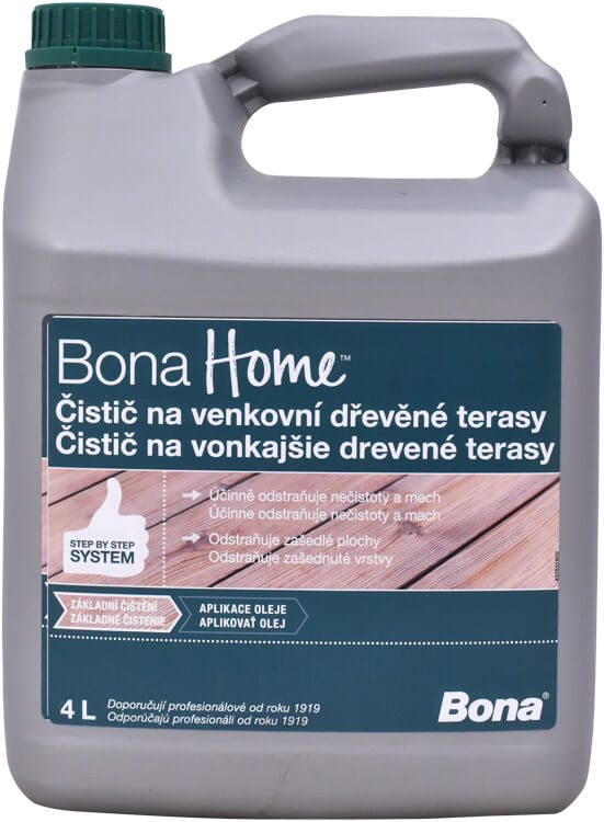 BONA Home Čistič na venkovní dřevěné terasy 4 l Bezbarvý