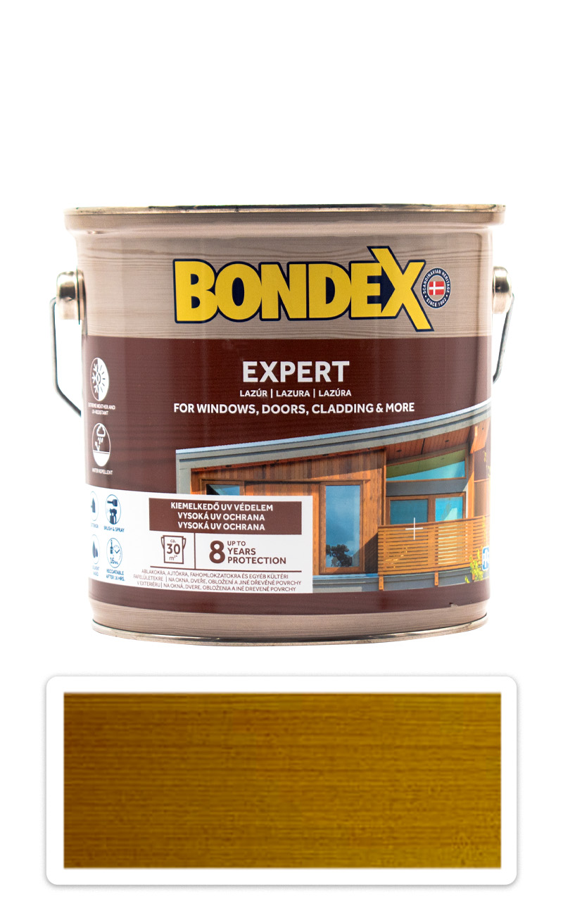 BONDEX Expert - silnovrstvá syntetická lazura na dřevo v exteriéru 2.5 l Dub