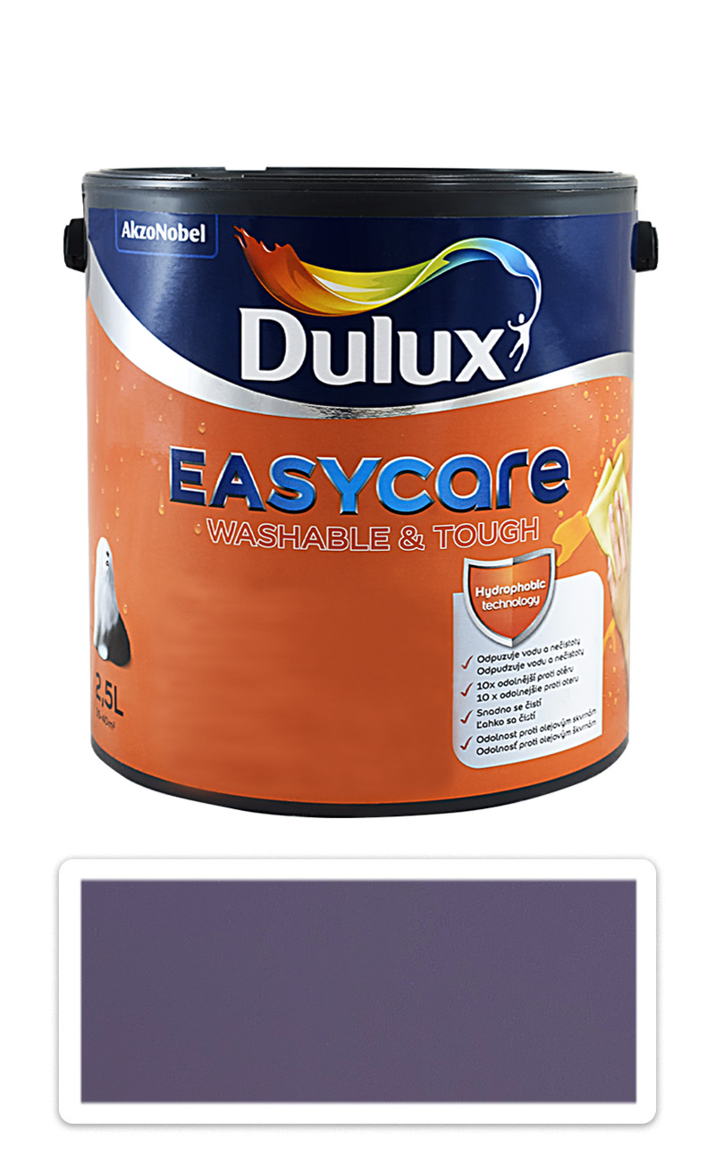 DULUX EasyCare - omyvatelná malířská barva do interiéru 2.5 l Šeřík