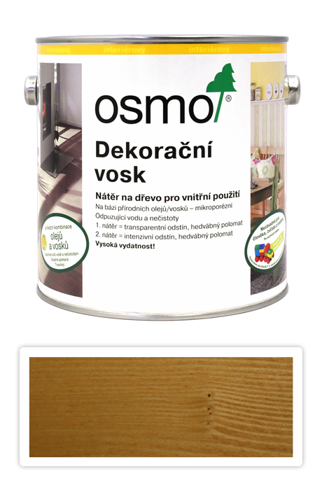 Dekorační vosk OSMO transparentní 2