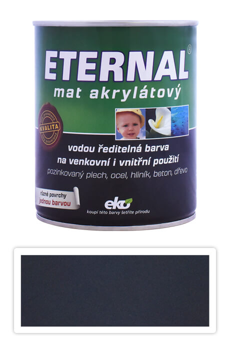 ETERNAL Mat akrylátový - vodou ředitelná barva 0.7 l Černá 013