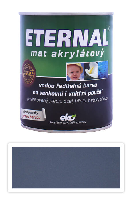 ETERNAL Mat akrylátový - vodou ředitelná barva 0.7 l Tmavě šedá 04