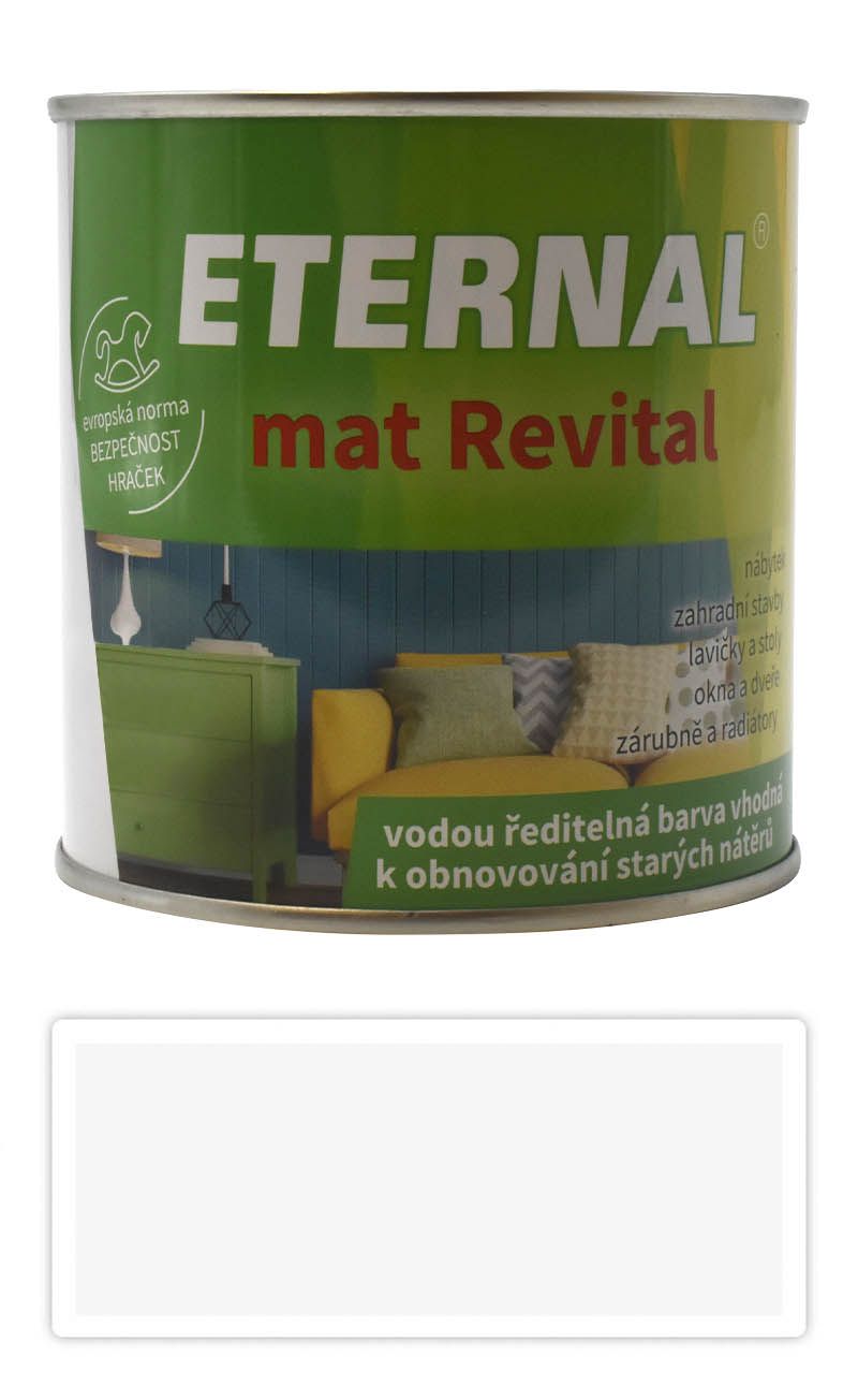 ETERNAL mat Revital - univerzální vodou ředitelná akrylátová barva 0.35 l Bílá RAL 9003