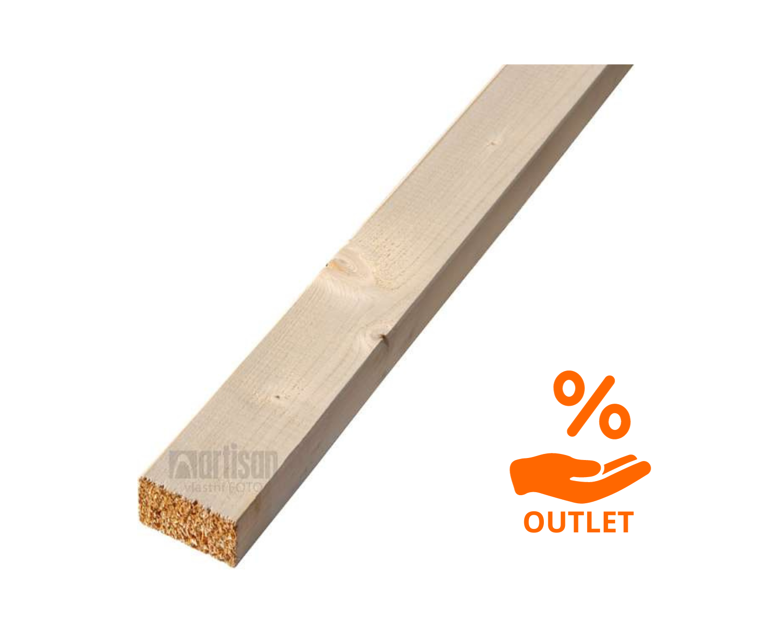 KVH hranoly NSi délka 4000 - 40x70x4000 - ARTISAN OUTLET POČERNICE 002 - 17 ks (68bm)