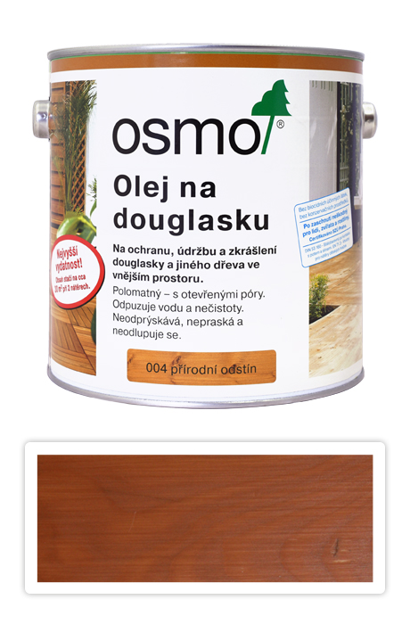 OSMO Speciální olej na terasy 2.5 l Douglasien 004