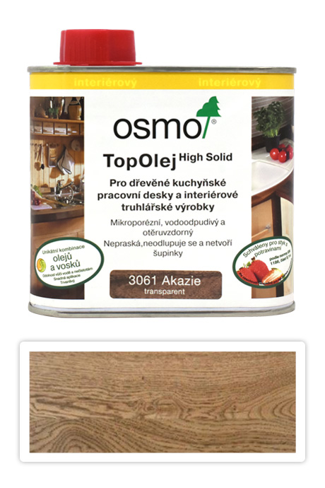 OSMO Top olej na nábytek a kuchyňské desky 0.5 l Akát 3061