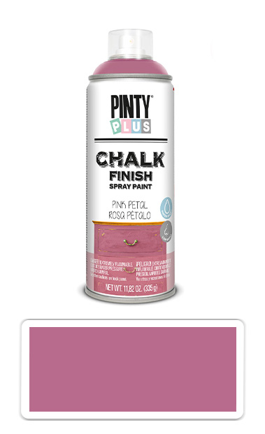 PINTYPLUS CHALK - křídová barva ve spreji na různé povrchy 400 ml Světlá růžová CK792