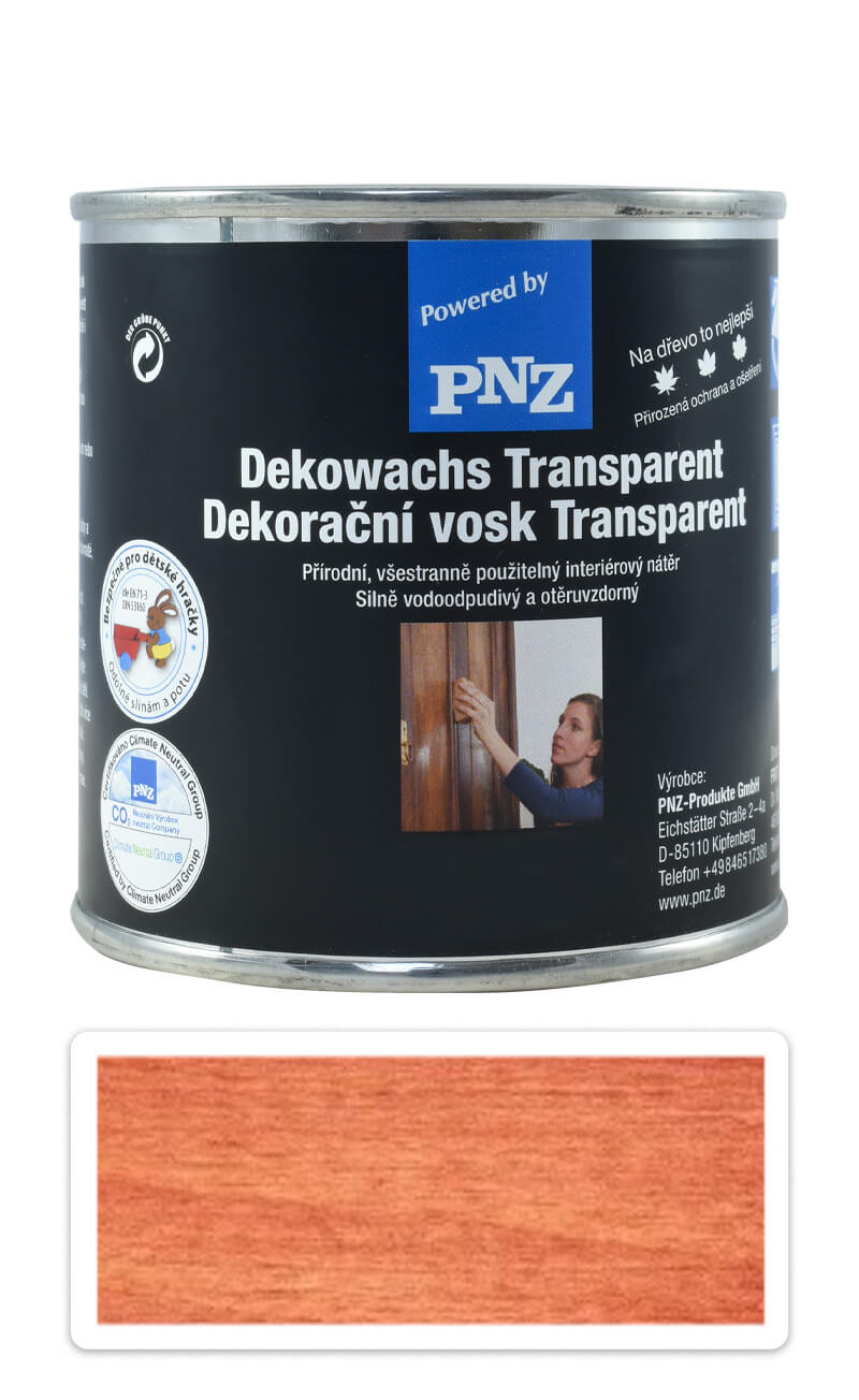 PNZ Dekorační vosk Transparent 0.25 l Mahagon