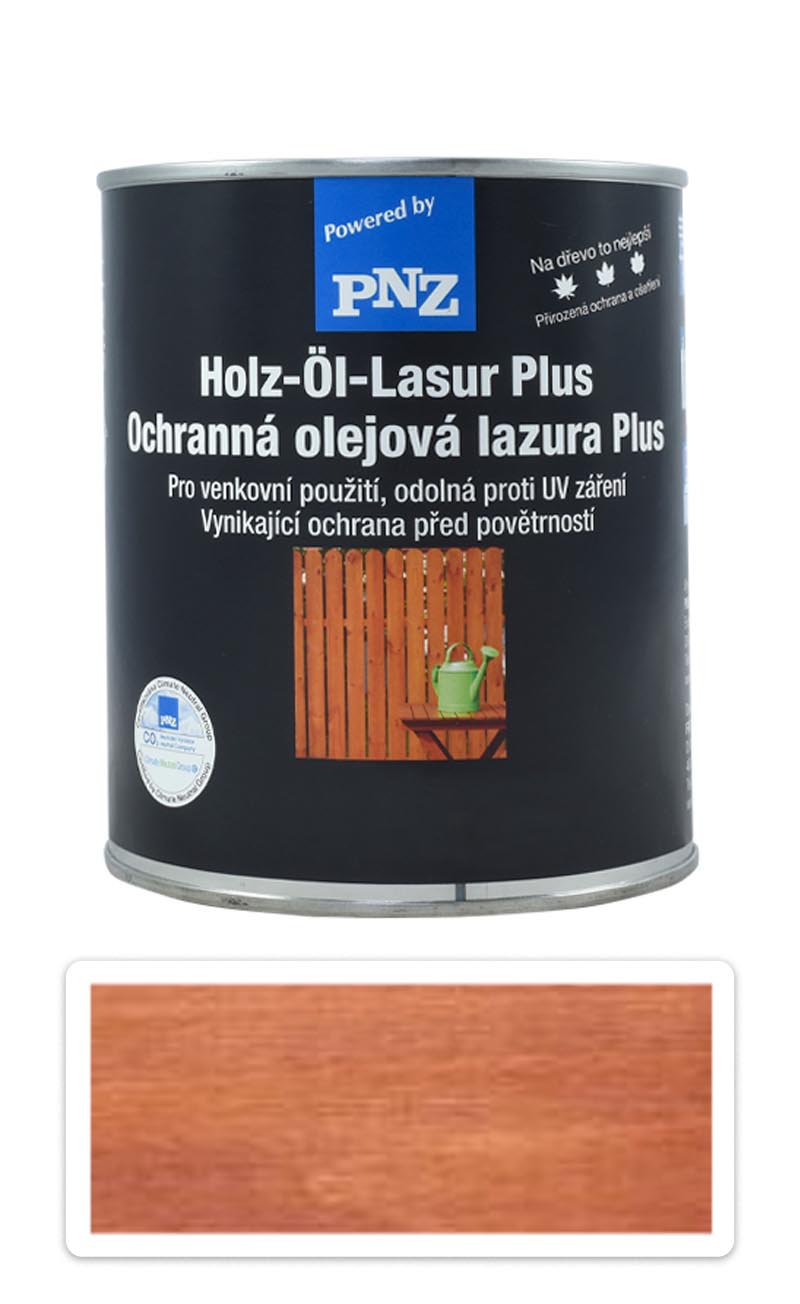 PNZ Ochranná olejová lazura Plus 0.75 l Kaštan