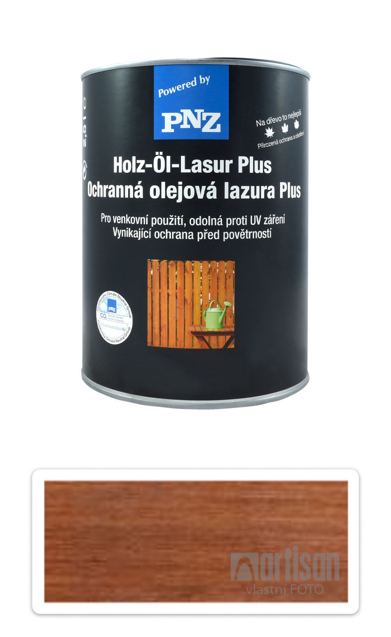 PNZ Ochranná olejová lazura Plus 2.5 l Teak