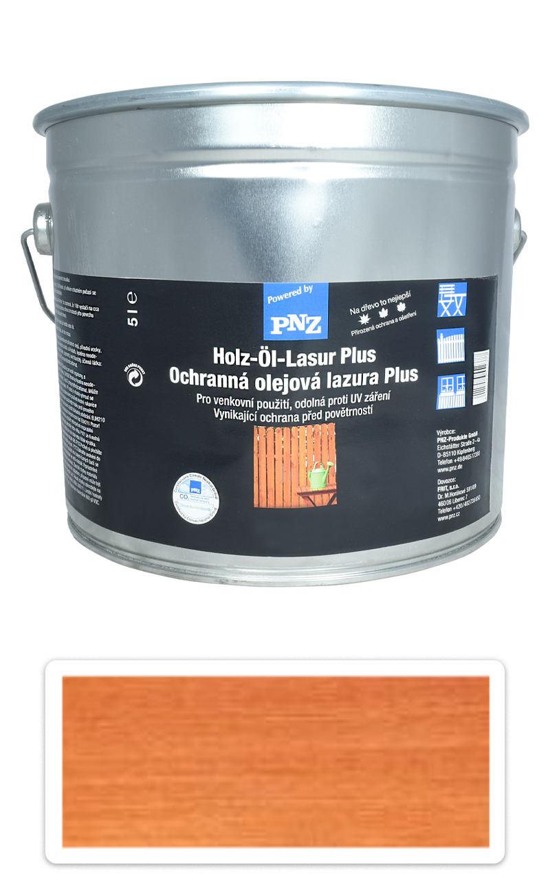 PNZ Ochranná olejová lazura Plus 5 l Cedr