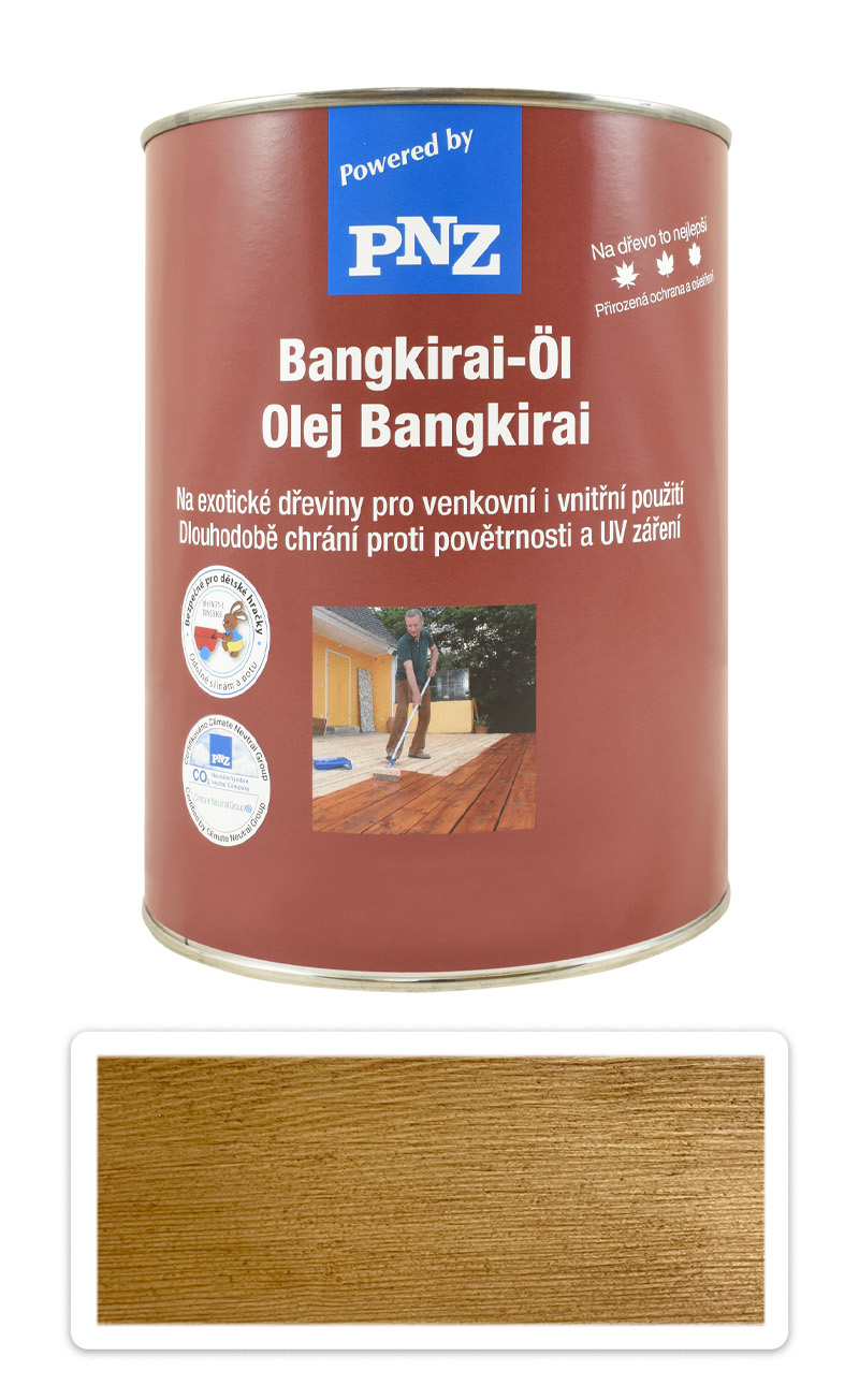 PNZ Speciální olej na dřevo do exteriéru 2.5 l Bangkirai přírodní