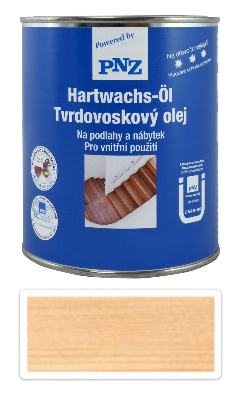 PNZ Tvrdovoskový olej barevný 0.75 l Jantar