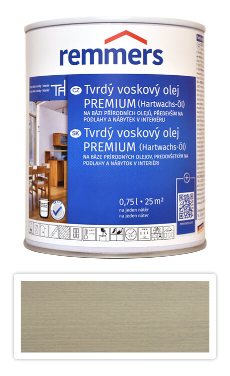 REMMERS Tvrdý voskový olej PREMIUM 0.75 l Nebelgrau / Mlha FT 20930