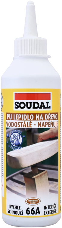 SOUDAL PU lepidlo na dřevo 66A 250 g