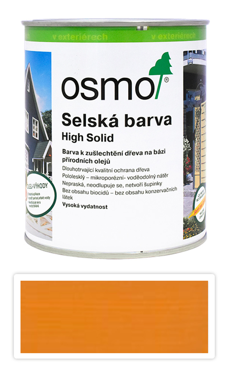 Selská barva OSMO 0.75l Smrkově žlutá 2203