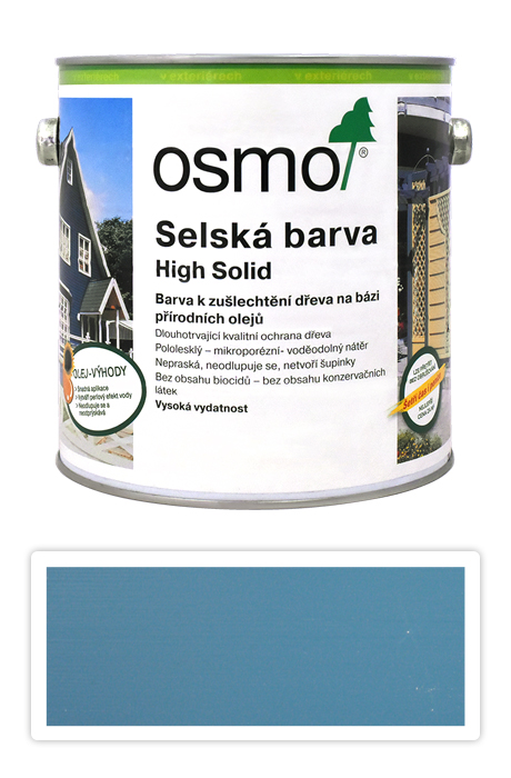 Selská barva OSMO 2.5l Holubí modř 2507