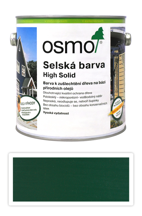 Selská barva OSMO 2.5l Jedlově zelená 2404