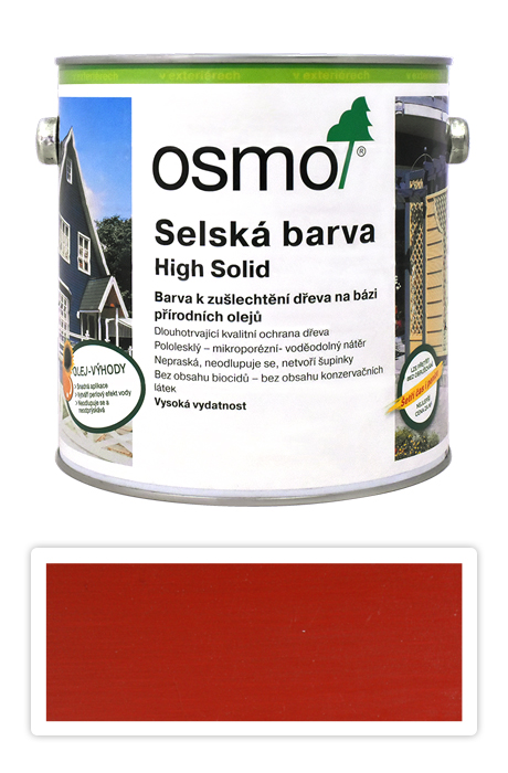 Selská barva OSMO 2.5l Karmínově červená 2311