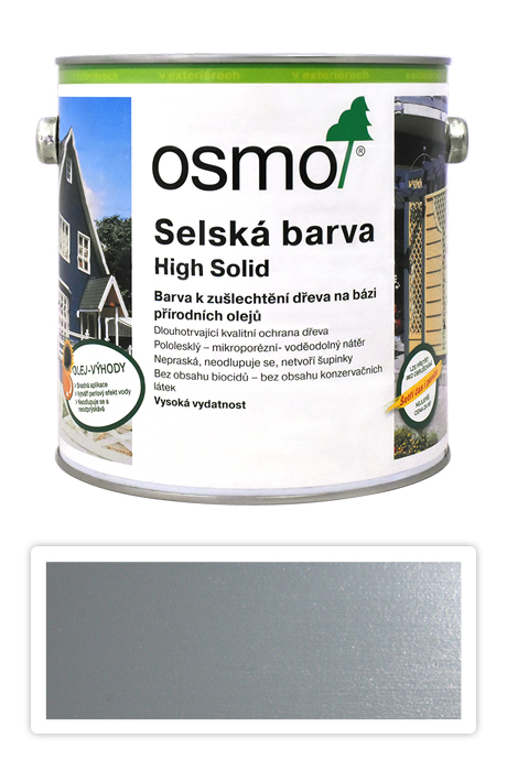 Selská barva OSMO 2.5l Silniční šedá 2742