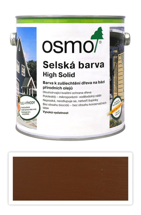 Selská barva OSMO 2.5l Středně hnědá 2606