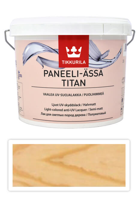 TIKKURILA Panel Ace Titan - vodou ředitelný lak s UV ochranou do interiéru 3 l Přírodní