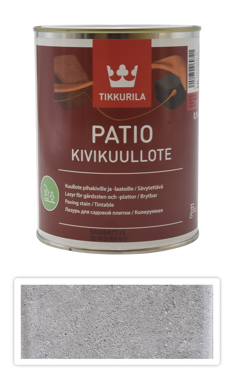 TIKKURILA Patio Kivikuullote - vodou ředitelné mořidlo na zámkovou dlažbu 0.9 l TVT EK00