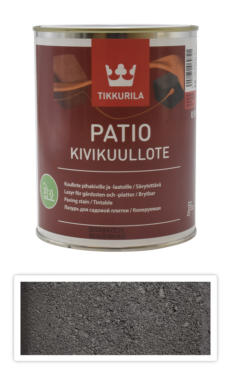 TIKKURILA Patio Kivikuullote - vodou ředitelné mořidlo na zámkovou dlažbu 0.9 l TVT EK03