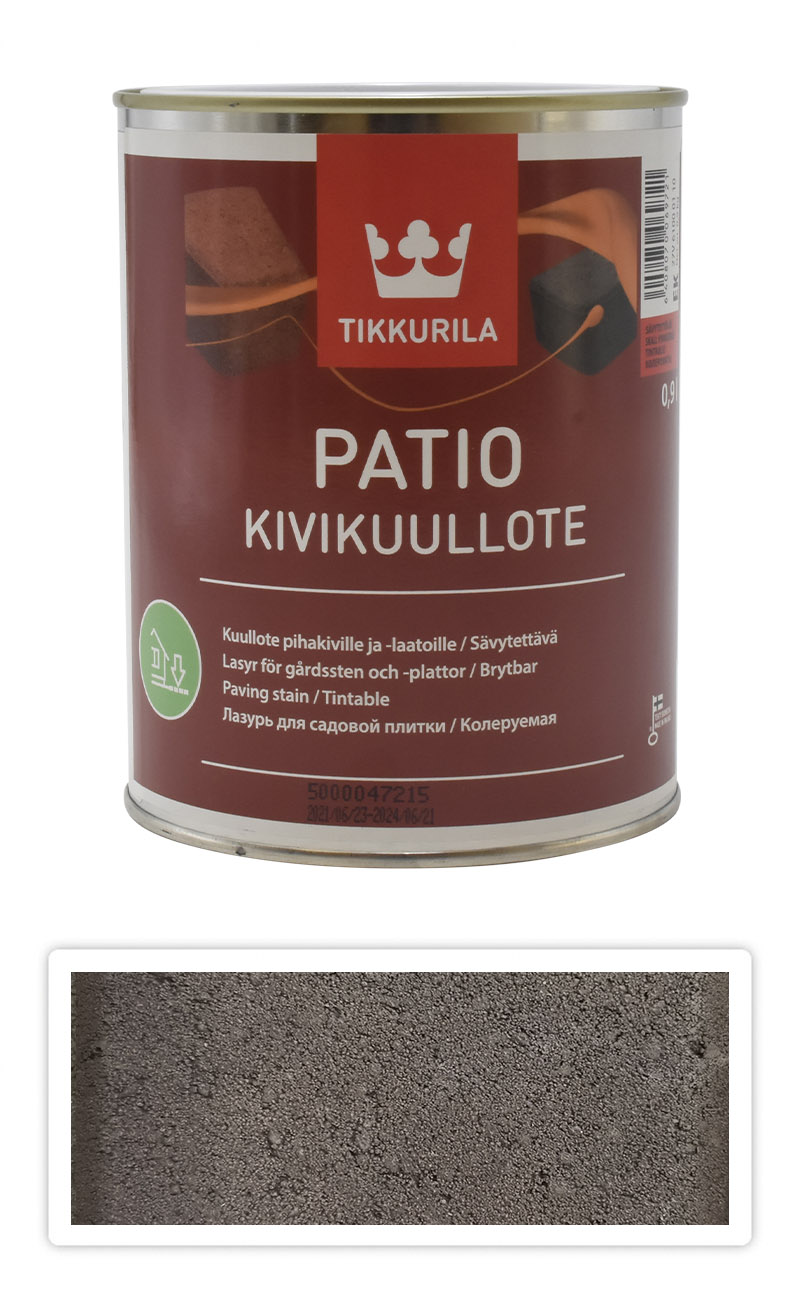 TIKKURILA Patio Kivikuullote - vodou ředitelné mořidlo na zámkovou dlažbu 0.9 l TVT EK06