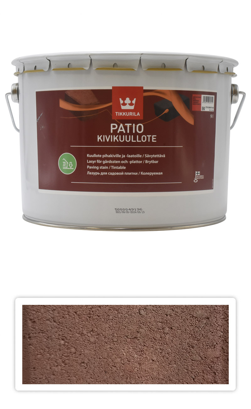 TIKKURILA Patio Kivikuullote - vodou ředitelné mořidlo na zámkovou dlažbu 9 l TVT EK08