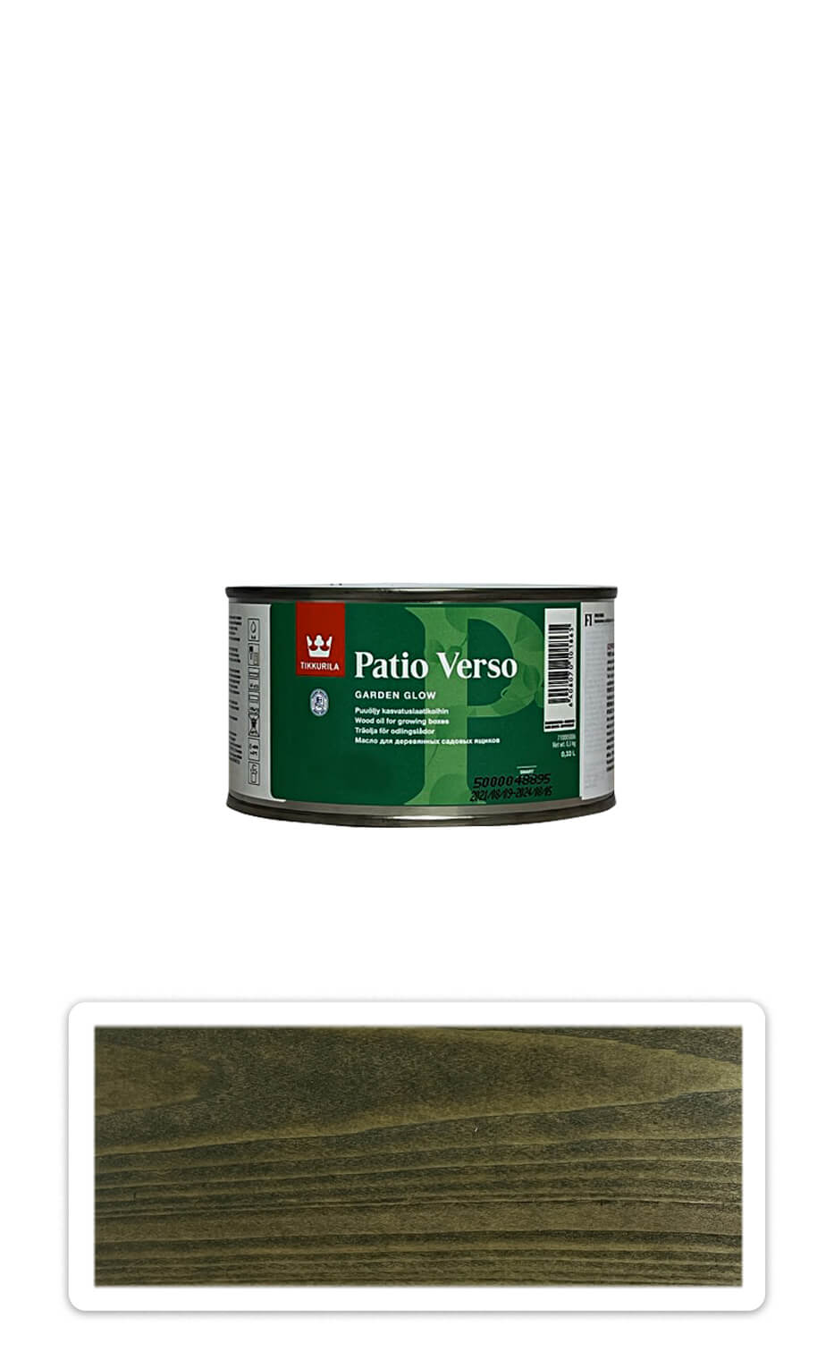 TIKKURILA Patio Verso - olej na vyvýšené záhony 0.33 l Zelený