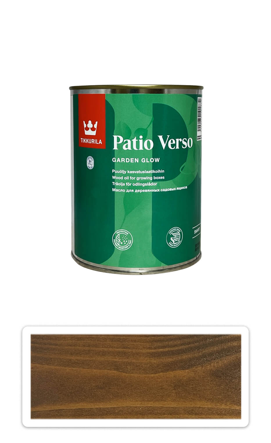 TIKKURILA Patio Verso - olej na vyvýšené záhony 0.9 l Hnedý