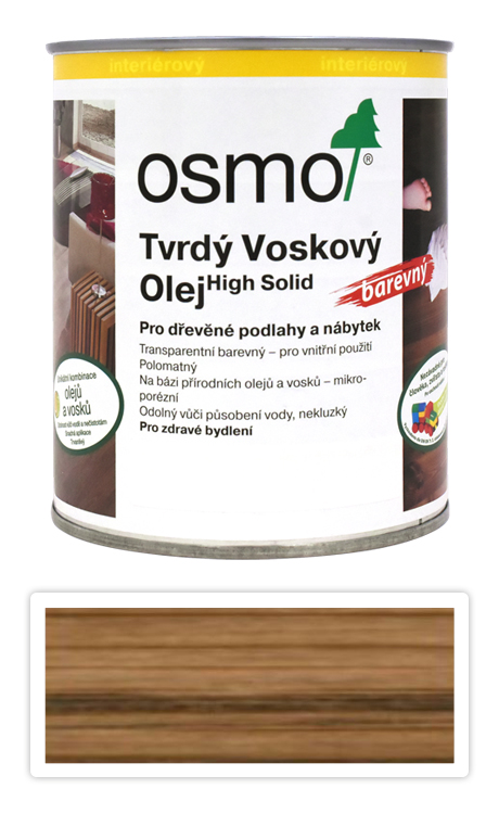 Tvrdý voskový olej OSMO barevný 0.125l Hnědá zem 3073