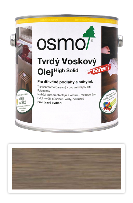 Tvrdý voskový olej OSMO barevný 2.5l Grafit