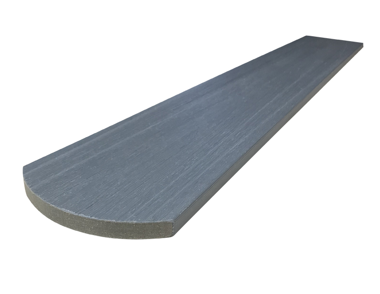 WPC dřevoplastové plotovky Dřevoplus Profi půlkulaté 15x138x1200 - Grey (šedá)