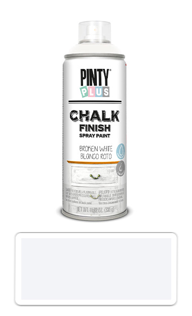 PINTYPLUS CHALK - křídová barva ve spreji na různé povrchy 400 ml Lomená bílá CK788