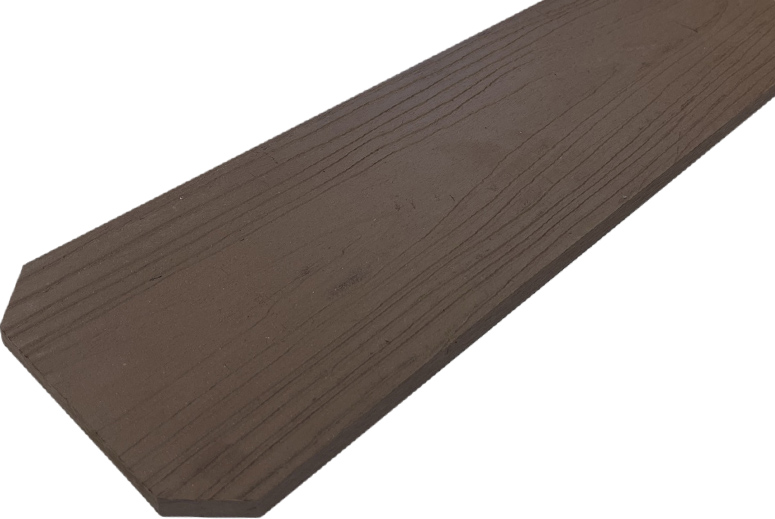 WPC dřevoplastové plotovky tříhranné LamboDeck 12x150x1000 - Chocolate