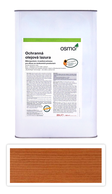 Ochranná olejová lazura OSMO 25l Cedr 728